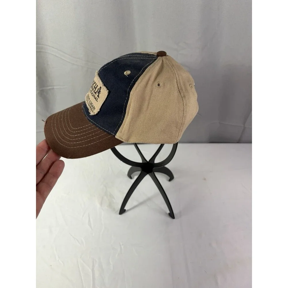 Gurkha Cigar Hat With Blue/Brown Adjustable Distressed Very Nice